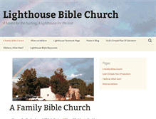 Tablet Screenshot of lighthousebiblechurchonline.org